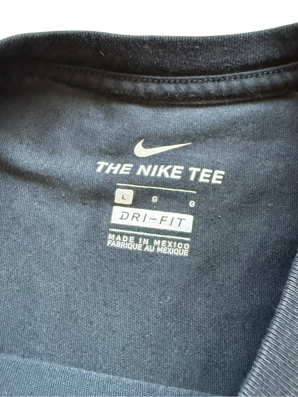 Nike Dri-FIT Los Angeles Swoosh Black Graphic Athletic T-Shirt Men’s L Athletic